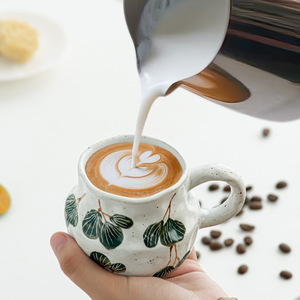 ชุดกาแฟและขนมหวานสไตล์เกาหลีแบบเรโทร MSH พร้อมจานรอง ชุดน้ำชาสำหรับจิบชายามบ่าย ของขวัญแฮนด์เมดคุณภาพสูง - Product Image 4