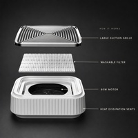 Aspirateur à poussière pour ongles professionnel 80W, aspiration puissante réglable, filtre amovible pour salon et usage domestique 110-240V