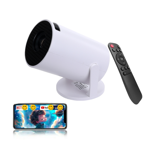 Smart Portable 4K HD Mini Projector Wireless 3d 1080P Bedroom Outdoor Bt Home Theater Video Led Camping Dvd Projector WiFi Kids