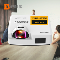 Projecteurs laser à courte focale BYINTEK Note 1 C500WST 3LCD, projecteur publicitaire à courte focale, projecteur extérieur 1080P, 4K