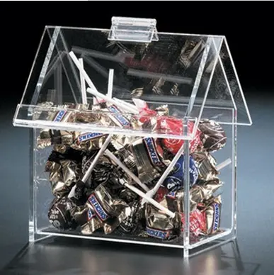 Distributeur de bonbons en acrylique de qualité alimentaire ARTWORLD Mini boîte cube en plexiglas transparent exquis pour fête de mariage