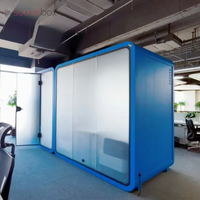 Cabine de réunion de bureau simple/multiplaces avec bureau d'ordinateur pour le travail privé, cabine insonorisée silencieuse pods de bureau