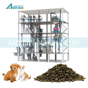 Máquina de extrusión de planta de fabricación de alimentos secos para perros con caja de cambios PLC - Product Image 1