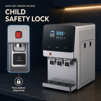 Distributeur d'eau chaude et froide intelligent avec option de filtration et verrouillage enfant, fontaine à eau de bureau pour la maison, le bureau et l'hôtel