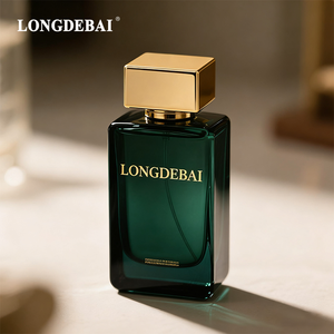 Custom Luxury ECO Crimp Clear 30ml 50ml 100ml Crimp square Glass Green Perfume Empty <b>Bottle</b> with Box - Product Image 5