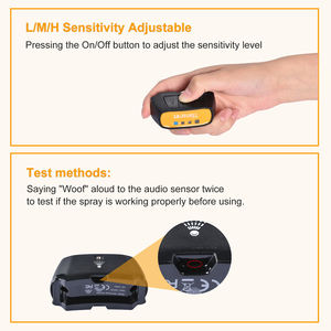 Intelligentes 2-in-1 Sprüh-Hundetrainingshalsband mit automatischer Antibell-Funktion, Fernbedienung, 500ft Reichweite, wiederaufladbar, wasserdicht, mit Piepton und Sprühfunktion, 50+ - Product Image 5