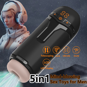 <span class=keywords><strong>Masturbador</strong></span> Masculino <span class=keywords><strong>Inteligente</strong></span> Controlado por Aplicación, con Empuje Automático, Succión, Vibración, Interacción por Voz, Recargable, Juguete Sexual - Product Image 1