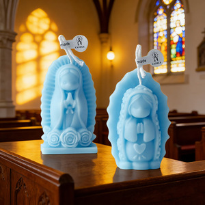 <span class=keywords><strong>Vela</strong></span> de la Virgen María Estilo Dibujos Animados <span class=keywords><strong>con</strong></span> Hermosa Forma para Accesorios de Fotografía Religiosa - Product Image 4