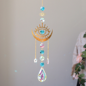 Wholesale Metal Evil <b>Eye</b> Suncatcher Wall Hanging Rainbow Maker Alloy Decoration Sun Catcher - Product Image 5