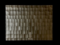 Panneau mural WPC 3D moderne sculpté, formes géométriques étoiles et ondulations hexagonales, panneau décoratif intérieur en relief 3D pour mur d'accentuation