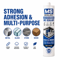 Scellant transparent en polymère MS pour panneaux muraux décoratifs et miroirs, 290 ml