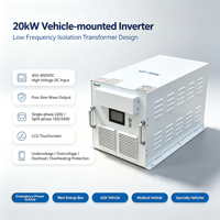 Convertisseur de puissance pour voiture 40KW 450~850V DC AC 220/380V Triphasé Monophasé Onde Sinusoïdale Pure Alimentation pour Véhicule