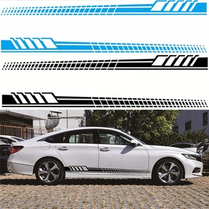 สติ๊กเกอร์ติดรถยนต์ลายเส้นยาวแบบสปอร์ต 2 ชิ้น - Product Image 2