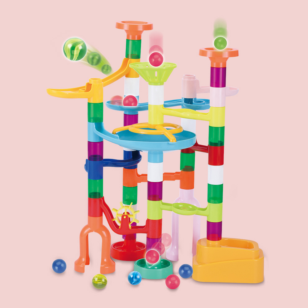 Игрушки KUNYANG, строительный блок, трек, гоночный трасс, стеклянный шар, развивающие игры, игрушки, мрамор для детей