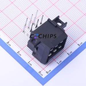 K828801WR-2x03-PTSN Automotive Connector Bent Lead Through Hole Connector 6P 5mm 2 Right Angle Insert - Product Image 1