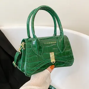 Лидер продаж, ассиметричные женские сумки на плечо из крокодиловой кожи карамельных цветов, дизайнерские сумки от известных брендов, кошельки и сумки