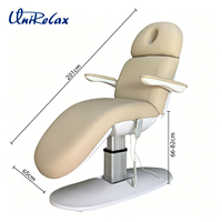 Table de massage électrique chauffante de luxe moderne et réglable pour spa, salon de beauté, podologie médicale, esthétique et soins esthéticiens