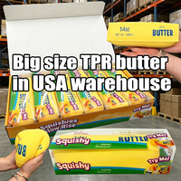 Mainan Squishy Mentega Jumbo TPR Slow Rising dari Gudang USA, Lembut, Kenyal, untuk Menghilangkan Stres, Hiburan, dan Hadiah