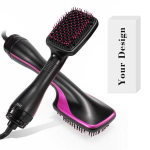 0728 Ionic Technology Anti Static Hair Dryer 3 Modes Multi-functional Hot Air <b>Brush</b> Large Paddle Design <b>Smoothing</b> - Product Image 4