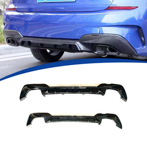 Bmw Rear Bumper Lip Carbon Fiber Glossy Black Matte Finish For 2019-2022 3 Series G20 Mp <b>Model</b> - Product Image 1