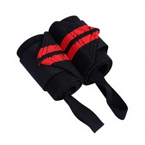 สายรัดข้อมือหนา 5 มม. บุด้วยนีโอพรีนนุ่ม ป้องกันการลื่น พร้อมตัวล็อคแบบตะขอเกี่ยว สำหรับยกน้ำหนัก เพิ่มแรงจับสูงสุด ฝึกความแข็งแรงของมือ - Product Image 1