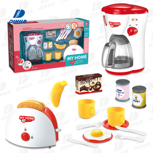 Appareils ménagers ensemble de <span class=keywords><strong>petit</strong></span> déjeuner électronique grille-pain et machine à café enfants Simulation semblant jouer ensemble de jouets pour la maison jeu de rôle - Product Image 1