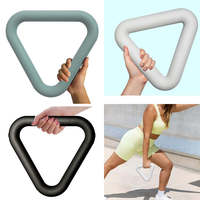 Mancuerna Triangular de Silicona No Tóxica, Inodora, Segura para la Piel, con Logotipo Personalizado, MOQ Bajo, Mancuerna para Yoga