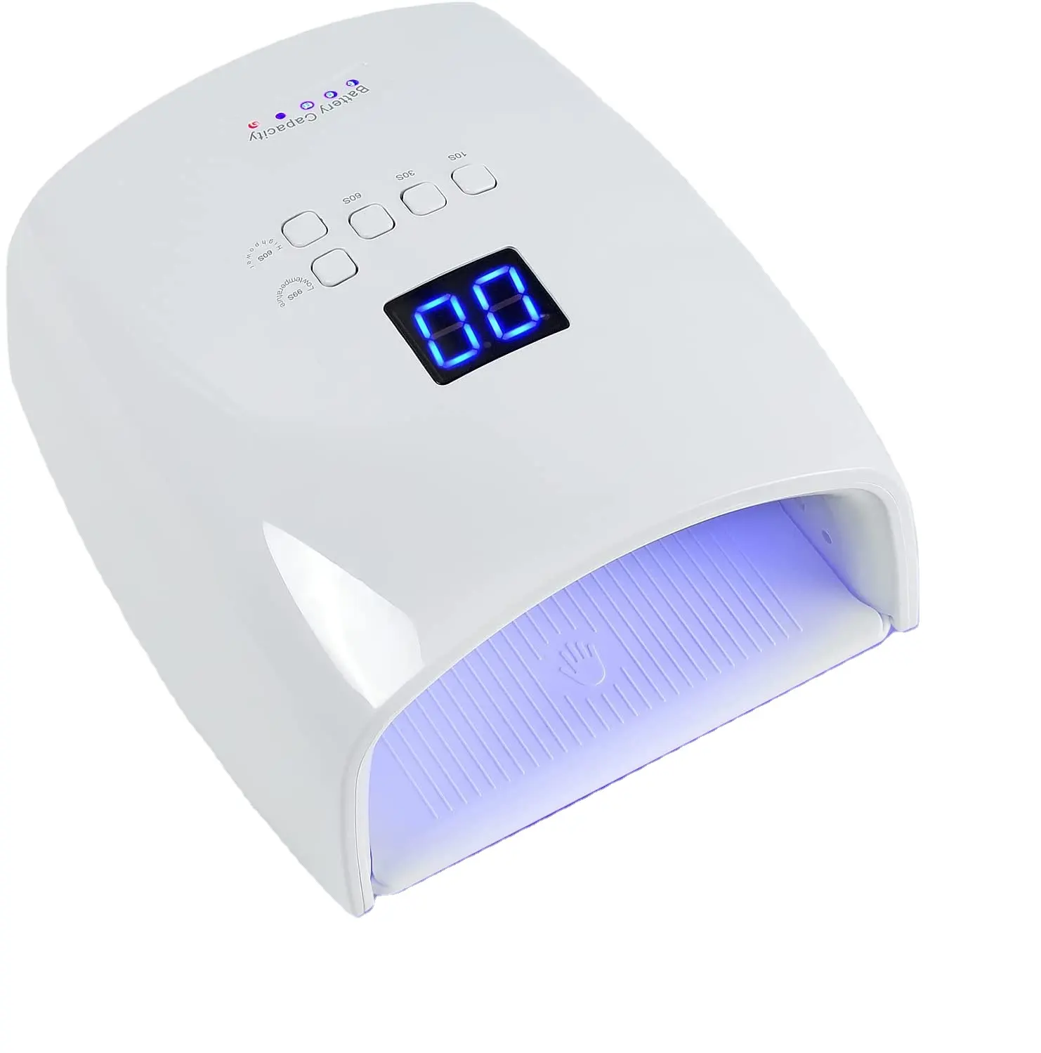 Poderosa 66W Pro Cure dupla luz Nail Dryer Wireless recarregável Cordless Handle Sun UV Led Gel Nail Lamp Dryer