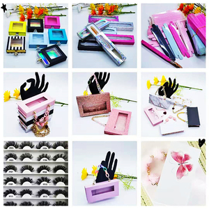 Faux-cils en acrylique rose naturel <span class=keywords><strong>bratz</strong></span>, pièces, avec paquets personnalisés, extensions de cils en vison, étuis papillon - Product Image 6