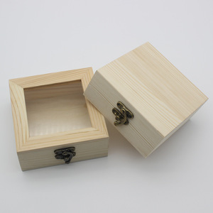 Nuevo Lanzamiento de Producto: Caja de Joyería Cuadrada de Madera, Caja para Conjuntos de Joyería, Compatible con Venta al Por Mayor en Grandes Cantidades, Caja de Empaque para Joyería - Product Image 2