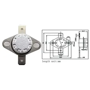 Interruttore di temperatura del termostato KSD301 150C impermeabile di alta qualità