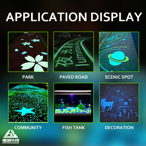 Fabbrica di pietra luminosa moderna eco-friendly durevole incandescente pietre frantumate esterne scene notturne all'aperto giardini cucine - Product Image 3