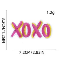 Nouvelles broderies thermocollantes en forme de cerise, étoile, papillon et tigre de couleur rose pour vêtements, chapeaux et sacs