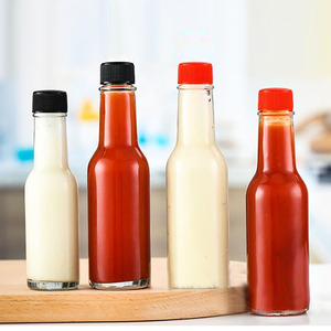 Botellas de vidrio transparente vacías de 90ml, 150ml, 250ml para salsa picante Woozy Chili, ensalada, <span class=keywords><strong>Tabasco</strong></span> y pimienta - Product Image 4