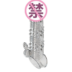 Condón de Cristal con Dientes de Lobo para Hombre, Extra Largo, Grueso, con Púas de Acero, Tamaño Cañón, Juguete Sexual para Adultos - Product Image 3