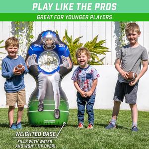 Inflatable Football Target Toss Game, Life-Sized Receiver Practice <b>Dummy</b> with 2 Balls & Pump, Outdoor Backyard Throwing Toy - Product Image 4