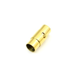 Cierre de seguridad redondo con hebilla magnética de acero inoxidable para pulsera de cordón de cuero, conector unisex para uso diario - Product Image 3