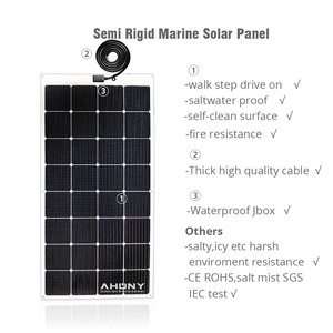 <span class=keywords><strong>Panneau</strong></span> <span class=keywords><strong>solaire</strong></span> semi-flexible antidérapant de 110 W, surface ETFE, pour <span class=keywords><strong>camping</strong></span>-cars, bateaux, <span class=keywords><strong>camping</strong></span>-cars et applications similaires - Product Image 3