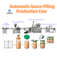 Machine de remplissage, de bouchage et d'étiquetage de sauces de qualité alimentaire, ligne de production de remplissage et d'embouteillage de beurre de cacahuètes, de sauce chili et de pâte de tomate