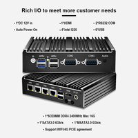 Mini PC Industrial Sin Ventilador Intel Celeron J4125 N5095, Doble NIC/4 Puertos Ethernet RJ45, 4K, Doble LAN, Nuc Computer, Funcionamiento Continuo 24x7