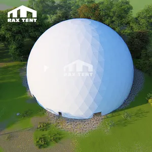 Menor preço 40m gedesic dome tenda para eventos e festa com estrutura de aço inoxidável para festa