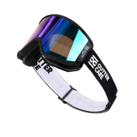 2023 lunettes de ski OEM logo personnalisé UV400 protection anti-buée magnétique lentille amovible lunettes de snowboard lunettes de neige pour hommes femmes