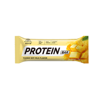 Barre protéinée végétale OEM au lait de soja et mangue, protéines de soja, pois, avoine, amande, marque privée personnalisée