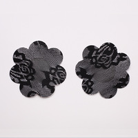 SATCOCO Offre Spéciale jetable amovible dentelle poitrine pétales fleur forme mamelon Patch robe de mariée peau noire respirant Invisible