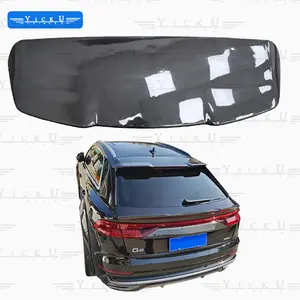 RSQ8 Dry Carbon Fiber Large Top Wing Without Punching Replacement Installation Rear Spoiler Suitable For Audi Q8 RSQ8