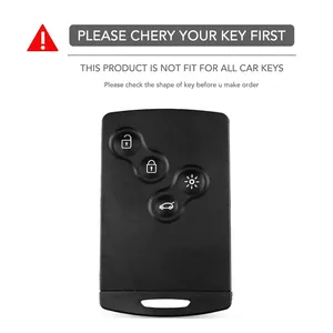 Housse de clé de voiture en silicone pour <span class=keywords><strong>Renault</strong></span> Kadjar <span class=keywords><strong>Captur</strong></span> Clio Megane 2 3 4 RS Koleos Logan Scenic Duster, étui pour <span class=keywords><strong>carte</strong></span>, porte-clés, accessoires - Product Image 2