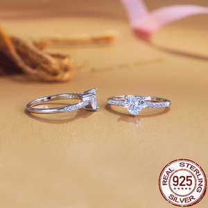<span class=keywords><strong>Bague</strong></span> en argent sterling 925 véritable avec zircon blanc et zircon rose en forme <span class=keywords><strong>de</strong></span> cœur, <span class=keywords><strong>bague</strong></span> <span class=keywords><strong>de</strong></span> fiançailles pour femme et fille, idéale pour les fêtes, avec placage rhodium - Product Image 5