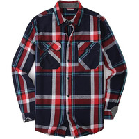 Chemises en flanelle pour hommes, chemise à manches longues à carreaux pour hommes, chemise en flanelle à carreaux en coton décontractée de haute qualité, logo personnalisé