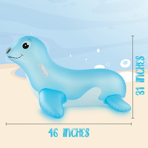 Bouée gonflable en PVC en forme de lion marin pour piscine, fabriquée en Chine - Product Image 4