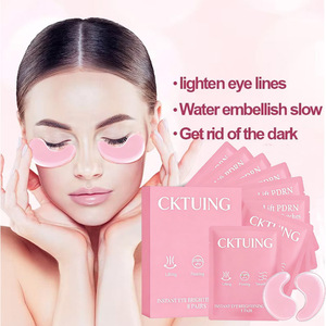 Cktuing Pink Gel Eye Mask 8 Pairs Instant Eye Brightening Lifting Firming Anti-Wrinkle Dark Circles Moisturizer - Product Image 1